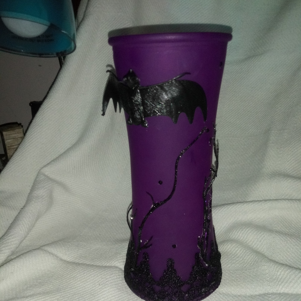 Gothic/ Halloween decorated vase